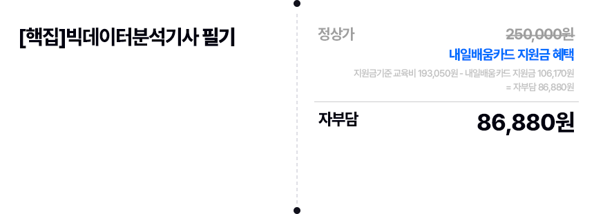 [핵집]빅데이터분석기사 필기