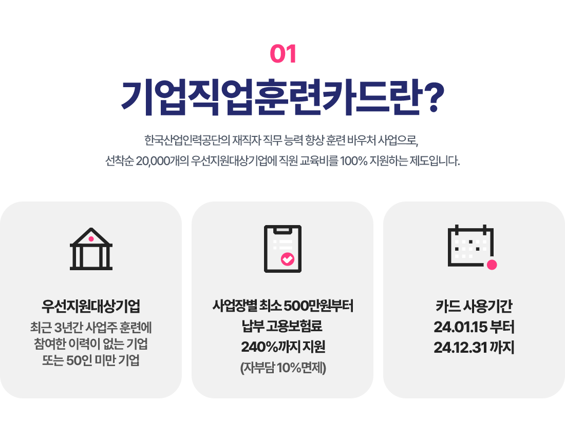 기업직업훈련카드란?